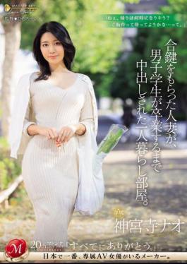 JUQ-682 Married Woman Who Received A Duplicate Key Lived Alone In A Room Where A Male Student Was Creampied Until He Graduated. Jinguji Nao