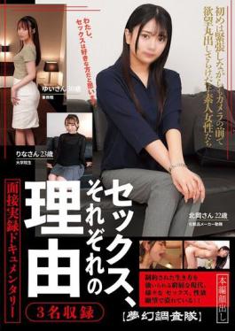 Mosaic MUGE-0002 Dream Investigation Team Sex, Each Person's Reason